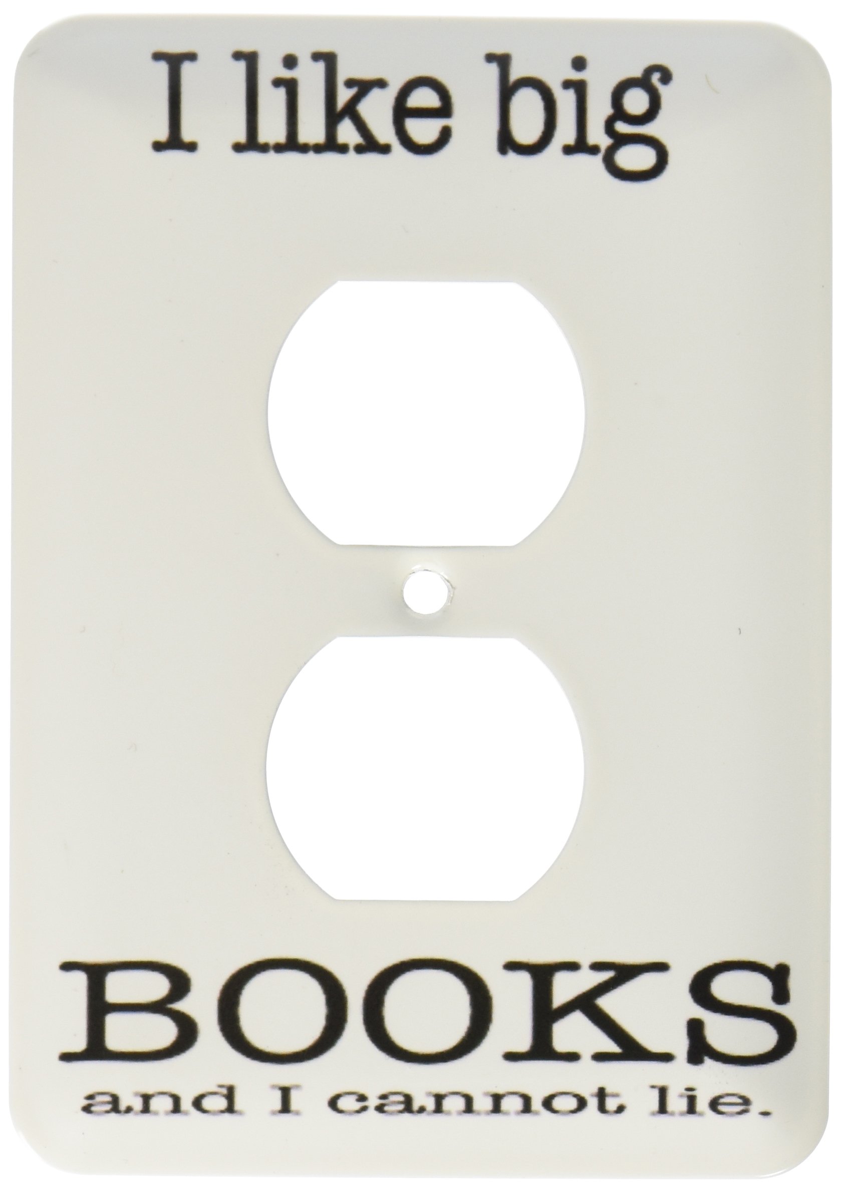 Prise de courant I Like Big Books humour pour bibliophile 3dRose
