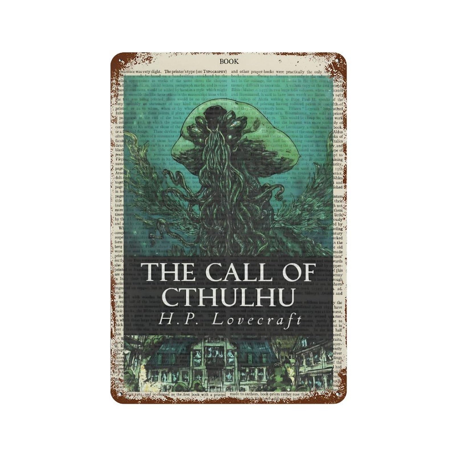 xiaoxiaoshen The Call Of Cthulhu Wall Decor Art Metal Tin Poster Modern Home Decor Art Home Bar Shop Decorations Vintage Sign 30x20cm