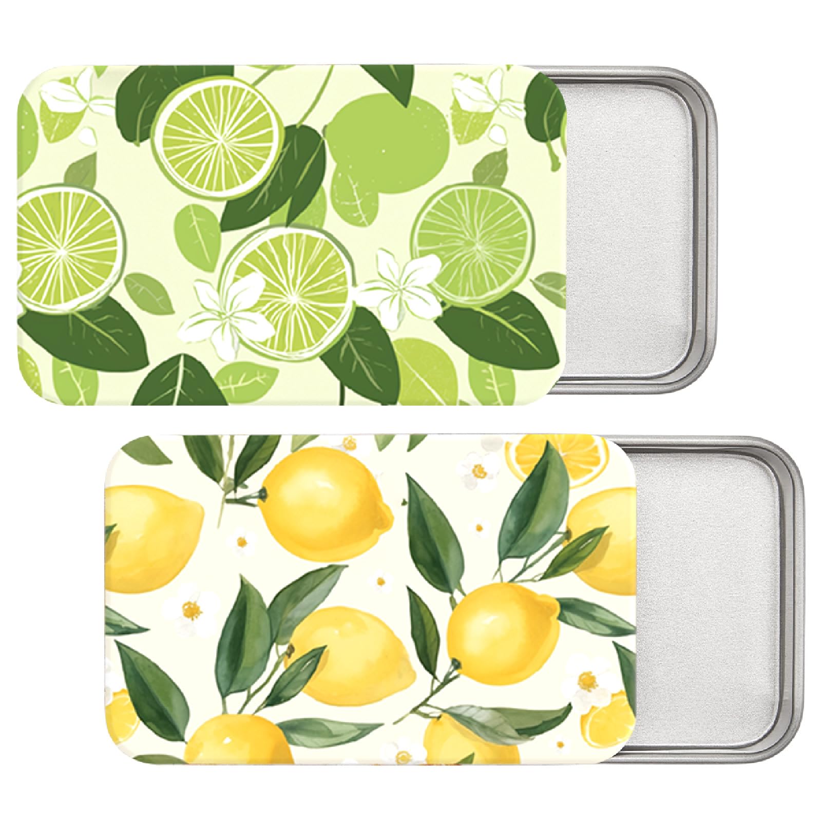 CREATCABIN 2 Pack Portable Dental Floss Case Refillable Travel Floss Picks Case Small Floss Pick Holder Dispenser Organizer
