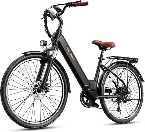 Heybike Bicicleta eléctrica Cityscape 2.0 para adultos con pico de motor de 750 W, batería extraíble de 468 Wh y hasta 50 millas 24 MPH, bicicleta