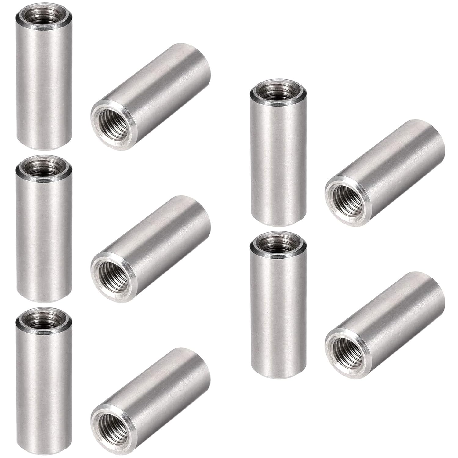 MroMax M8 Height 30mm 304 Stainless Steel Threaded Sleeve Rod Bar Stud