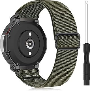 Bolesi Stretchy Nylon Watch Band Compatible with Amazfit T-Rex 2,Elastic Soft Sport Bands Adjustable Wristband Replacement Strap for Amazfit T-Rex 2 Smart Watch for Men Women