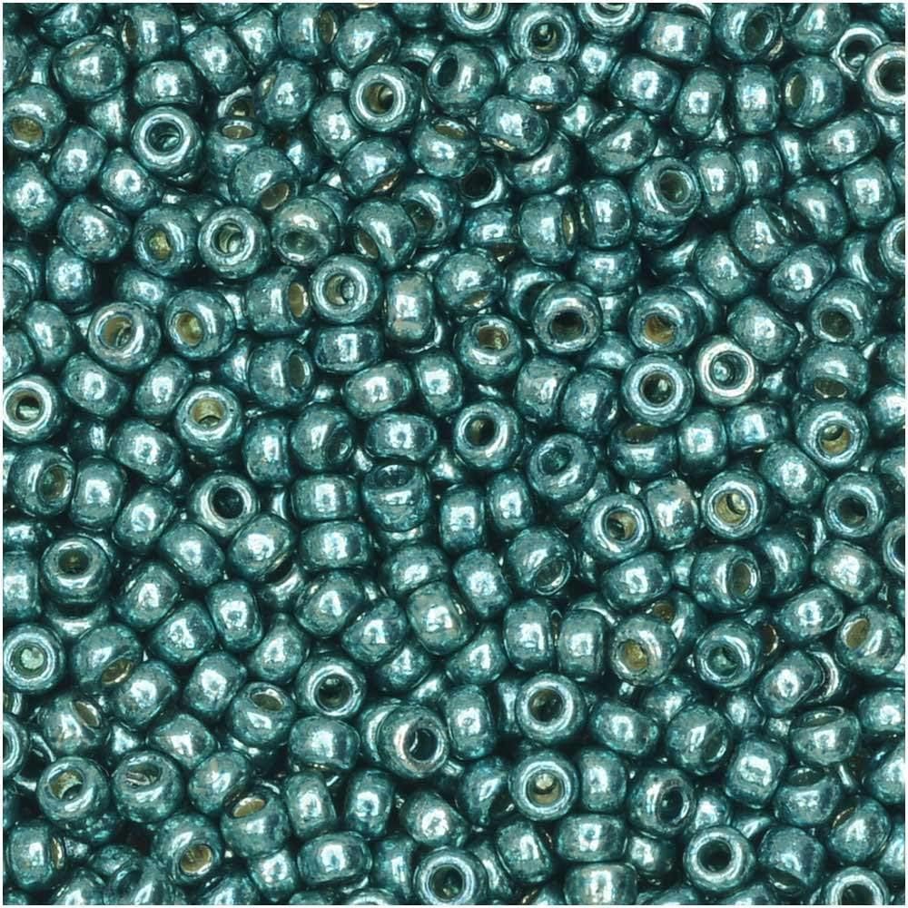 Duracoat Galvanized Seafoam Miyuki Japanese round rocailles glass seed beads 11/0 Approximately 24 gram 5 inch tube