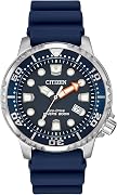 Citizen Promaster Dive Eco-Drive Watch, 3-Hand Date, ISO Certified, Luminous Hands and Markers, Rotating Bezel