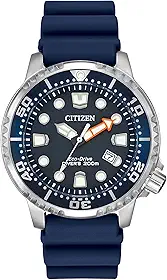 Relógio Promaster Dive Eco-Drive, 3 ponteiros, certificado ISO, ponteiros e marcadores luminosos, bisel rotativo