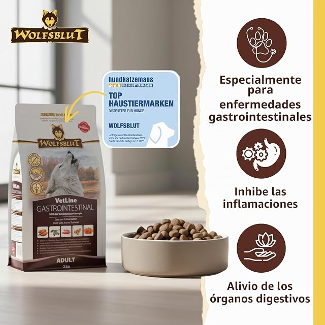 Foto 2 de 8 de Wolfsblut VetLine Gastrointestinal Pato 2 kg