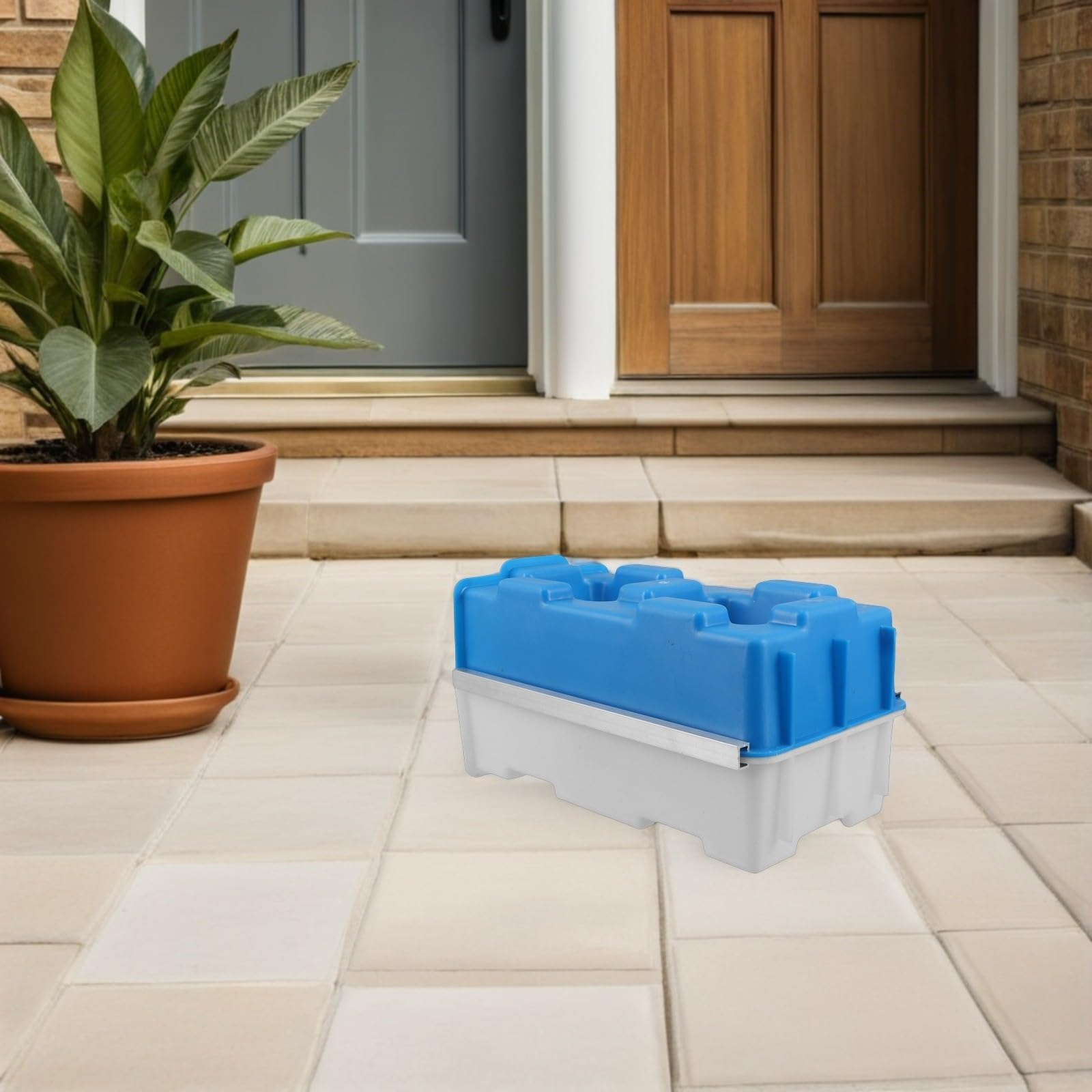 Molde de Ladrillo Entrelazado de Plástico para Muro Decorativo | Resistencia Abrasión, Formado Rápido, para Acabados de Pared en Interiores, Moldeado Ágil