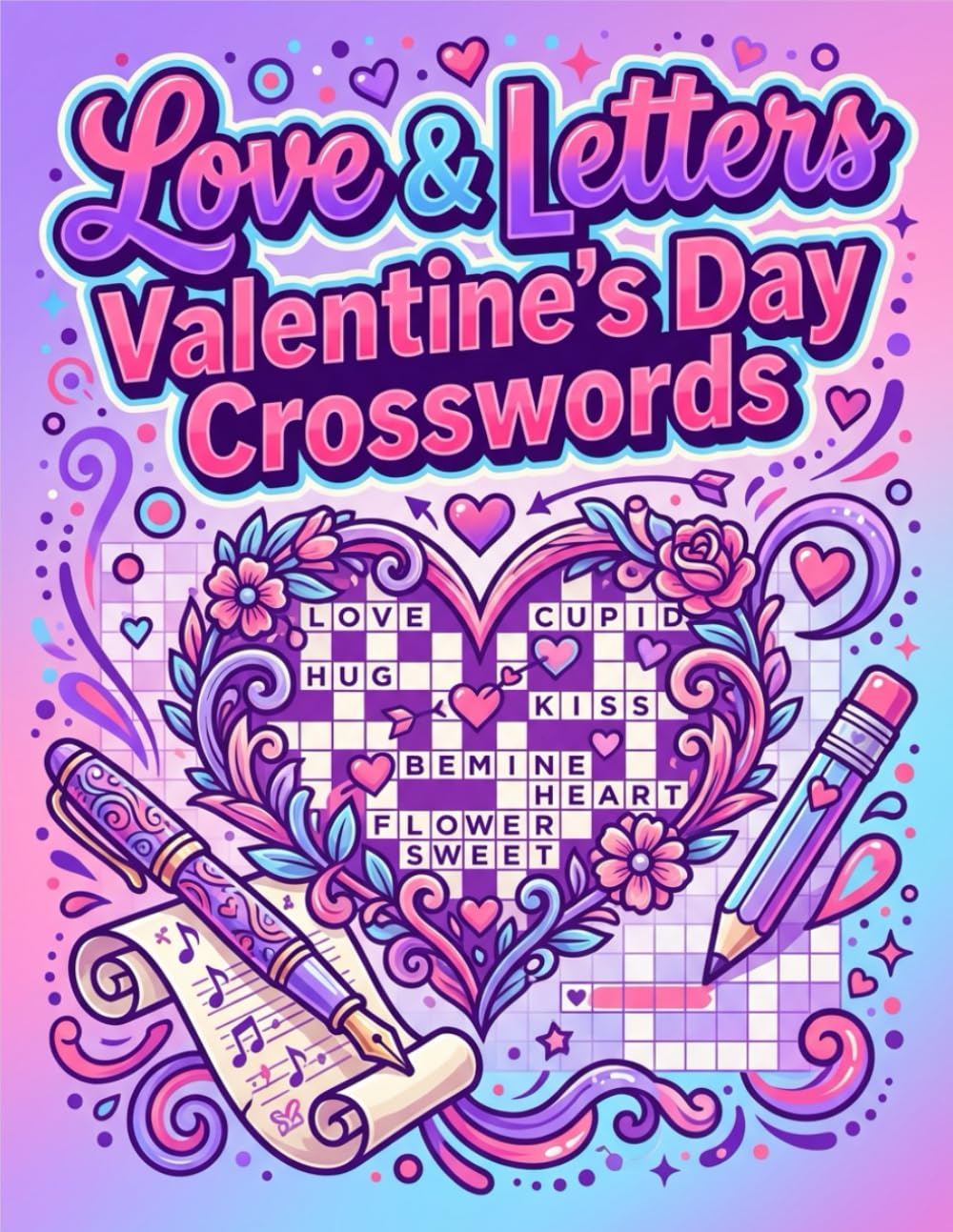 LOVE & LETTERS VALENTINES DAY CROSS WORDS