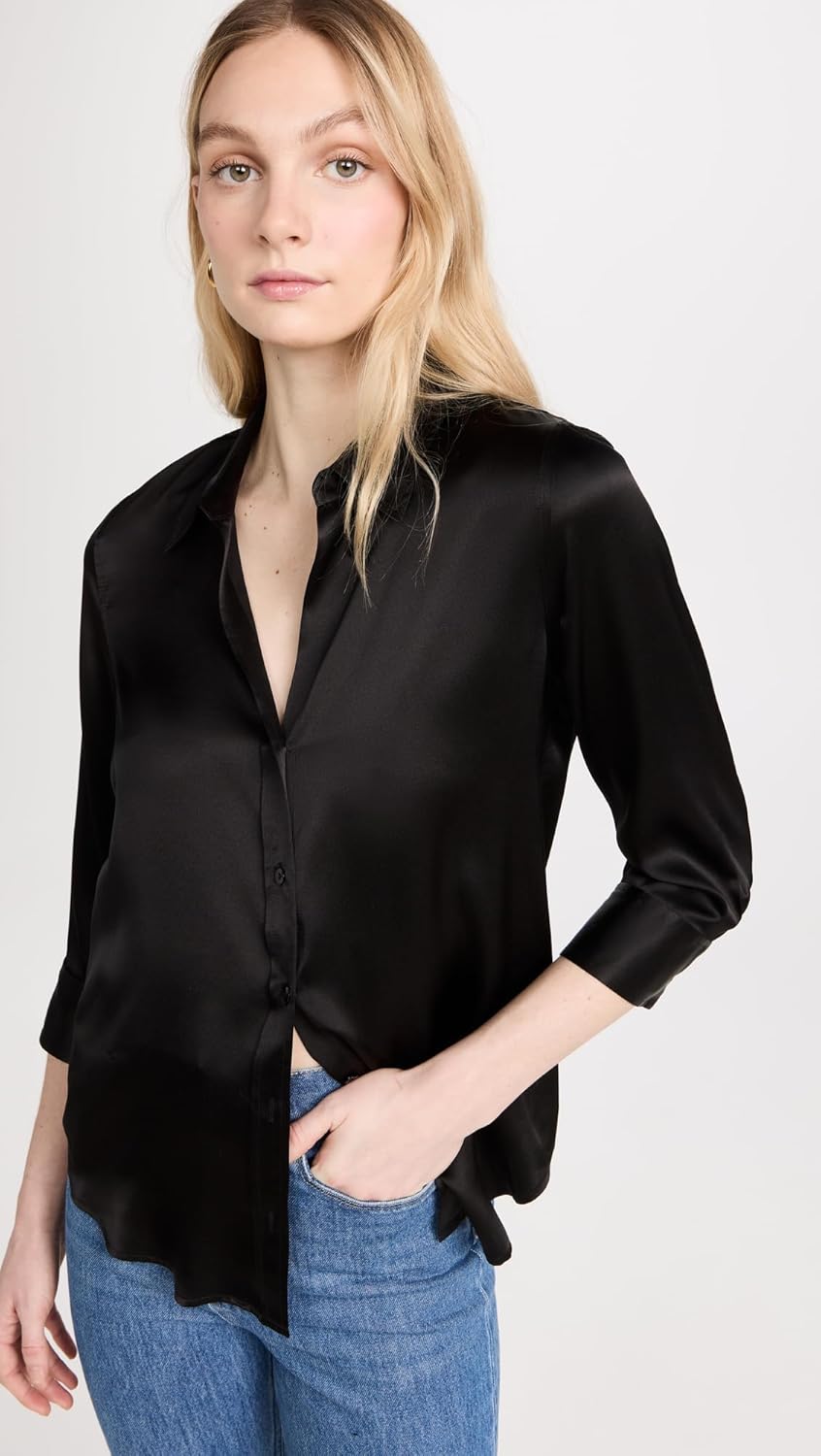 L'AGENCE Women's Dani 3/4 Sleeve Blouse - Image 2