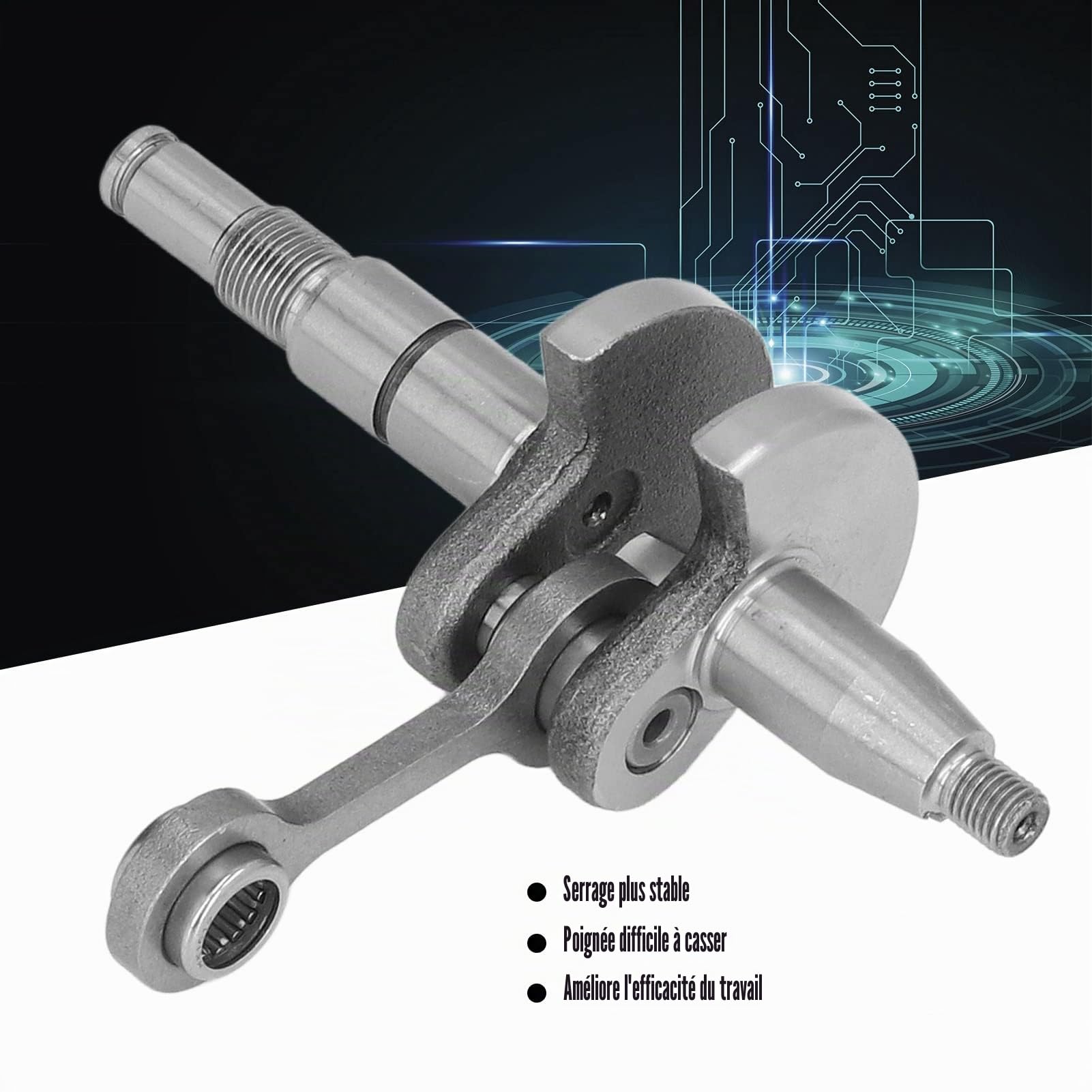 Ensemble de vilebrequin, serrage stable et efficace Capacité de roulement élevée 1132 030 0402 Remplacement du vilebrequin pour Stihl 018 MS180 MS 170 MS 180