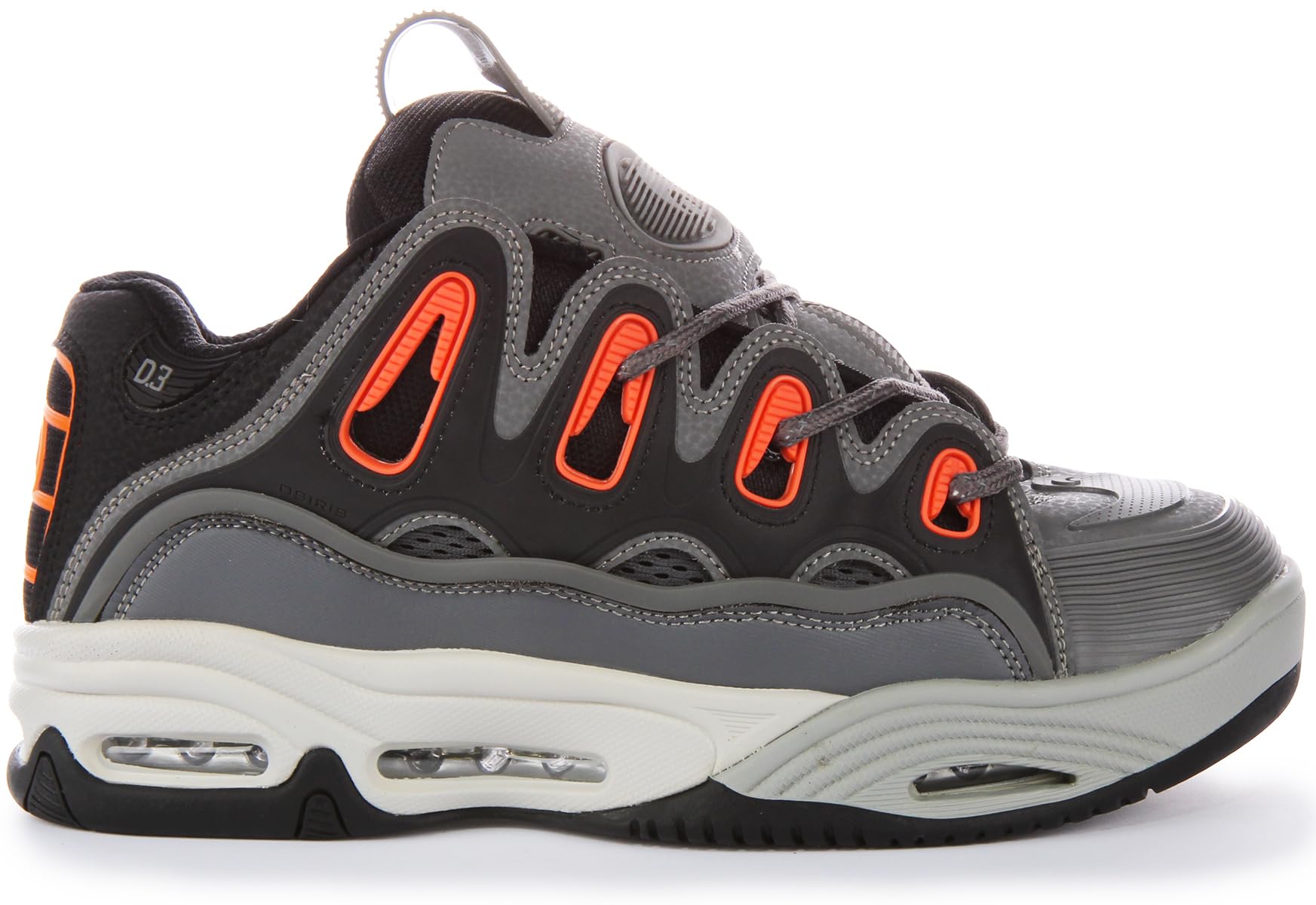 Osiris D3 2001 Shoes - Charcoal/Orange/Black - 11.0