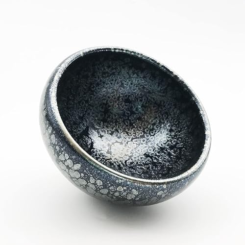 Miniatura 2 de Taza de té de porcelana Jianzhan Tenmoku Taza de té china de kungfu Tianmu Tazón Tazas Patrón de ojos de Dios con caja de regalo