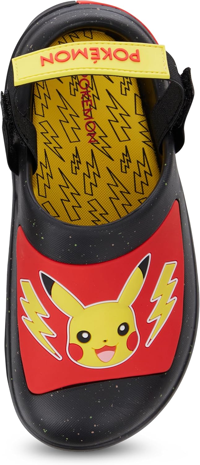 Pokemon Pikachu Boys Clog Sandal – Pikachu, Charizard, Squirtle Youth Molded EVA Clog Sandal - Lightweight for All-Day Comfort