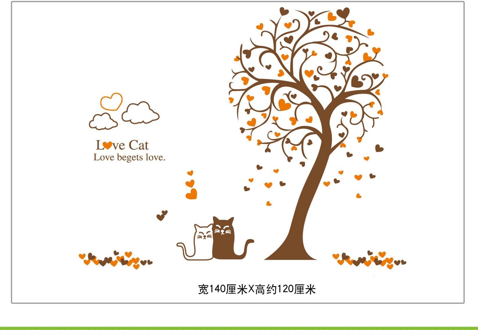 DaGou, Huge 7' Ft(h) X 7' Ft(w) Wall Decals, Memory Tree and Birds, Wall Stickers, Murals