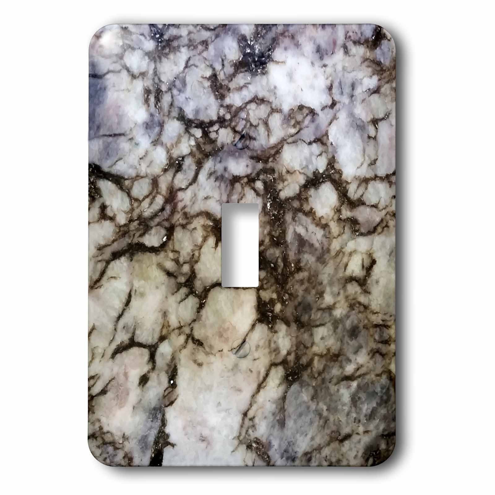 Interrupteur à bascule simple 3dRose lsp_252650_1 motif granit brillant