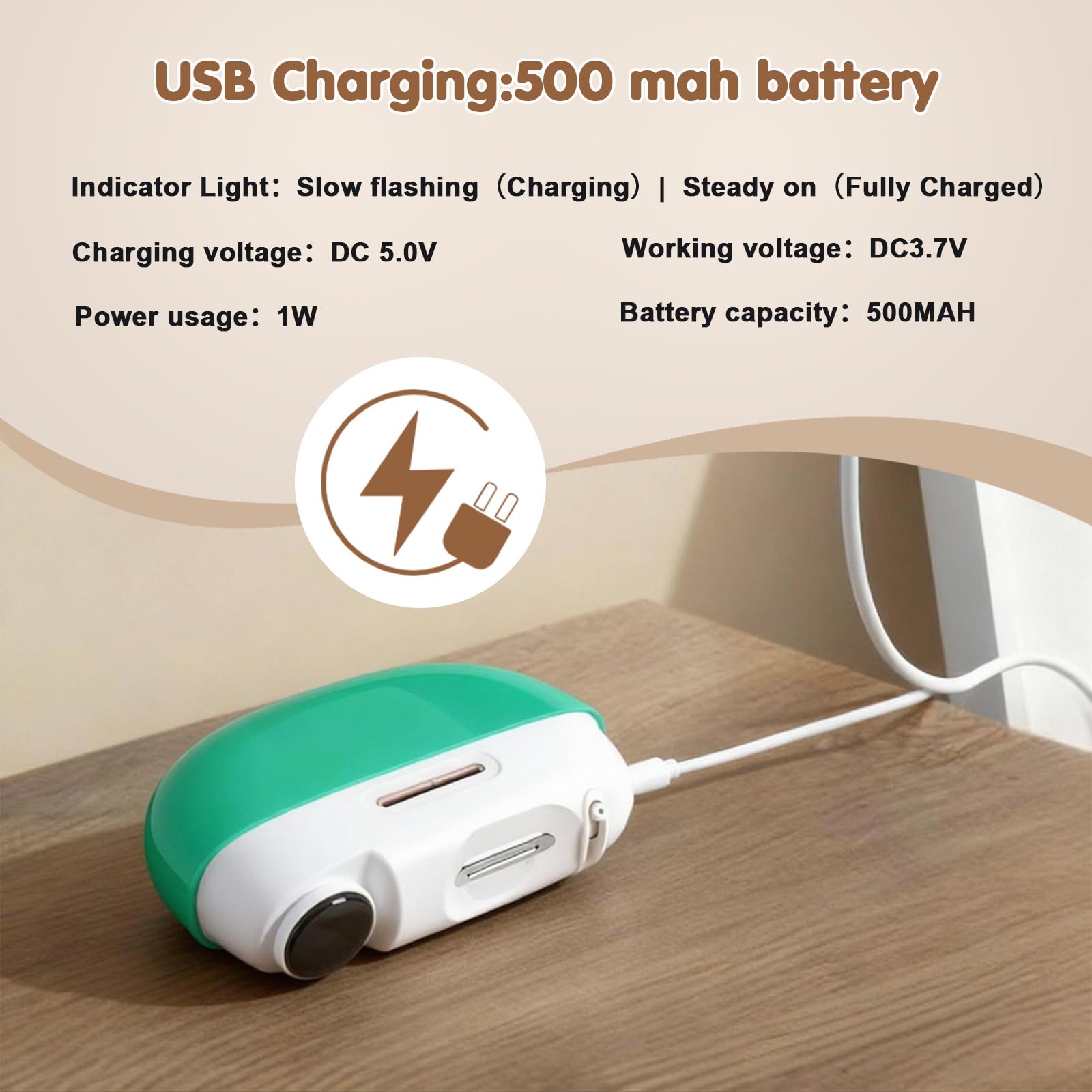 Tagliaunghie elettrico con apertura a lama regolabile e trimmer per unghie