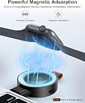USB C Apple Watch 11/Ultra3 Charger for Car Magsafe iWatch Wireless Charger | Portable Magnetic i Watch Charge Fast Charging with USB-A Adapter for Applewatch Series Ultra/SE3/SE2/SE/10/9/8/7/6/5/4/3/2