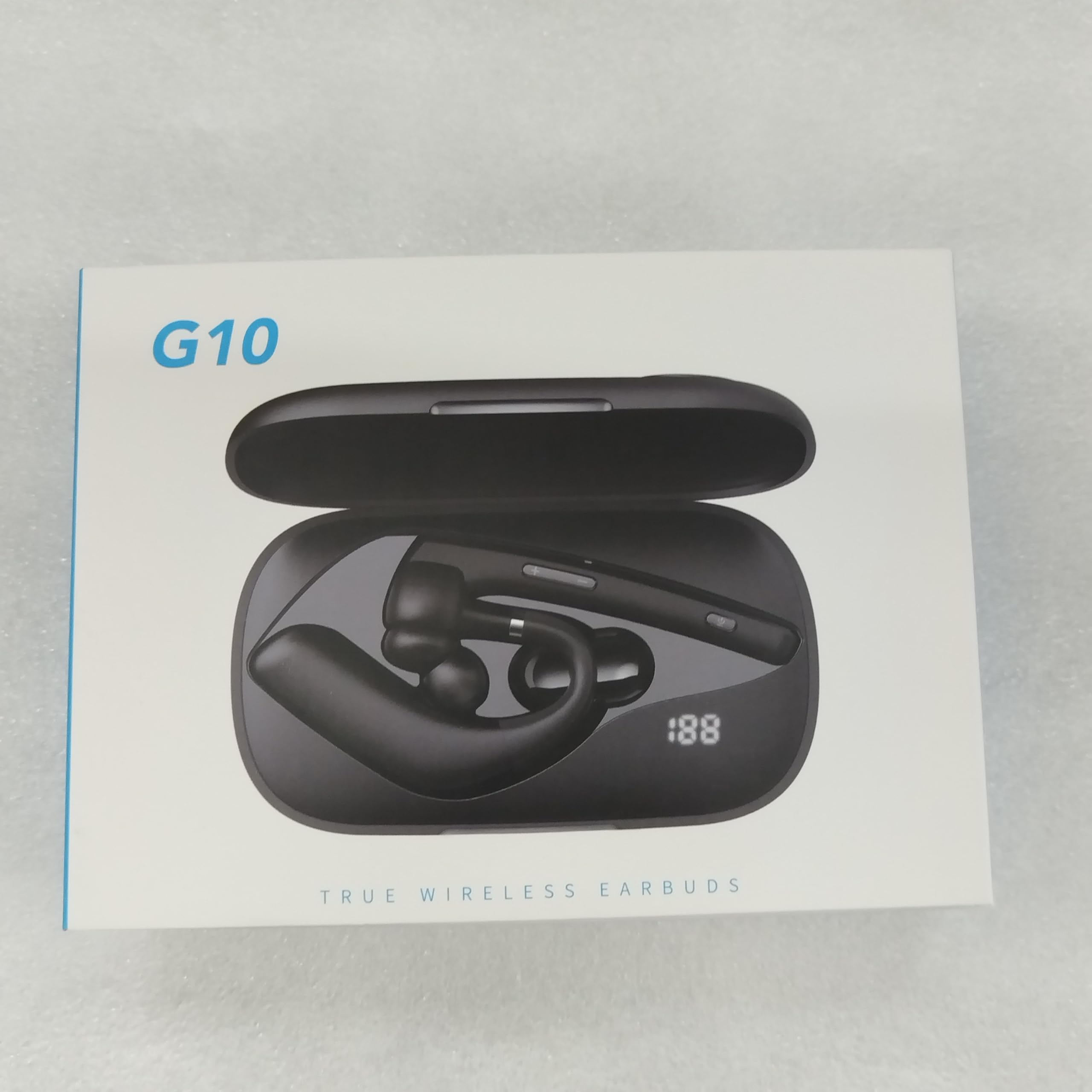 CASCHO Auricolare Bluetooth Singolo Cuffie Bluetooth V5.4, 100 Ore in Standby, Auricolari Bluetooth Singolo con CVC8.0 ENC Doppio Microfono, Doppia Connessione, Muto, Cuffie per Guida/Ufficio