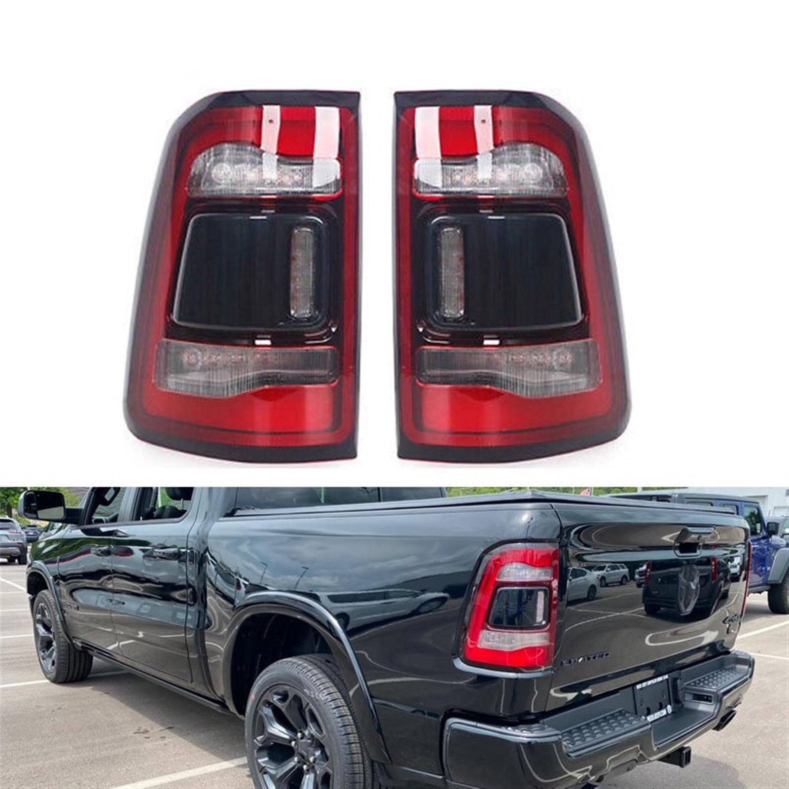 LEDカーテールランプ リアテールライト ブレーキライト ダッジ ラム