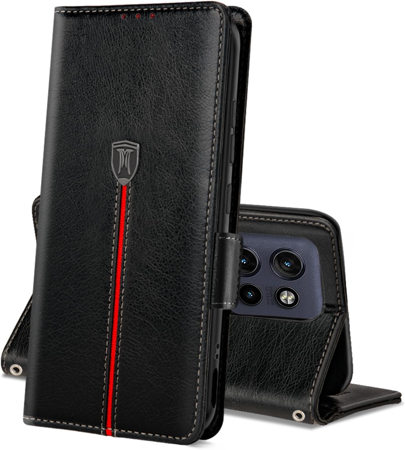 SEAHAI Cover Per Motorola Edge 50 Fusion, Custodia Pelle