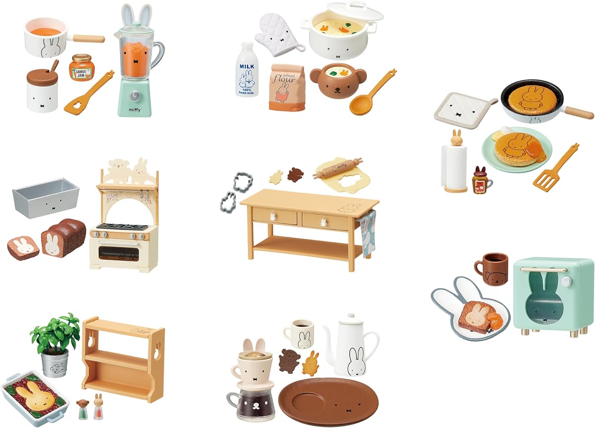 Mifffy Natural Kitchen Blind Box – Collectible Furniture Set – 1 of 8 Variations – Highly Detailed 1.97-Inch Miniature for Display & Collectors – Mystery Surprise Box
