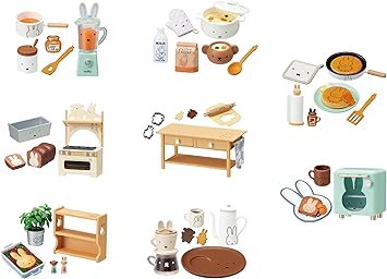Mifffy Natural Kitchen Blind Box Collectible Furniture Set 1 of 8 Variations Highly Detailed 1.97-Inch Miniature for Display & Collectors Mystery Surprise Box