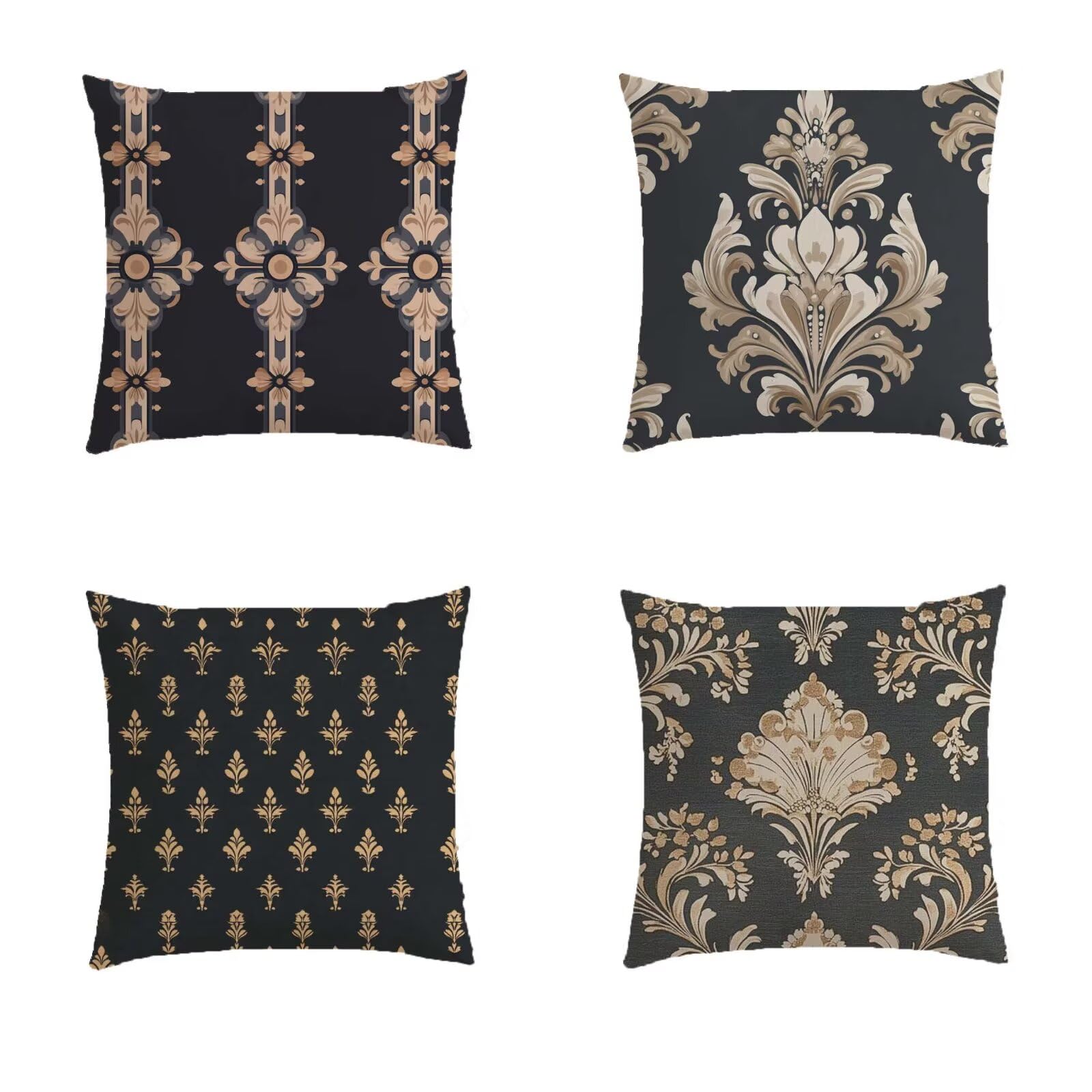 Housse de coussin 45x45cm lot de 4 pour protéger et décorer vos sièges