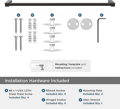 Vista 143 de Amerock BH3608226 Toallero cromado Toallero de 6-1/2 pulgadas (6.496 in) de longitud Monumento Toallero de mano para pared de baño Soporte