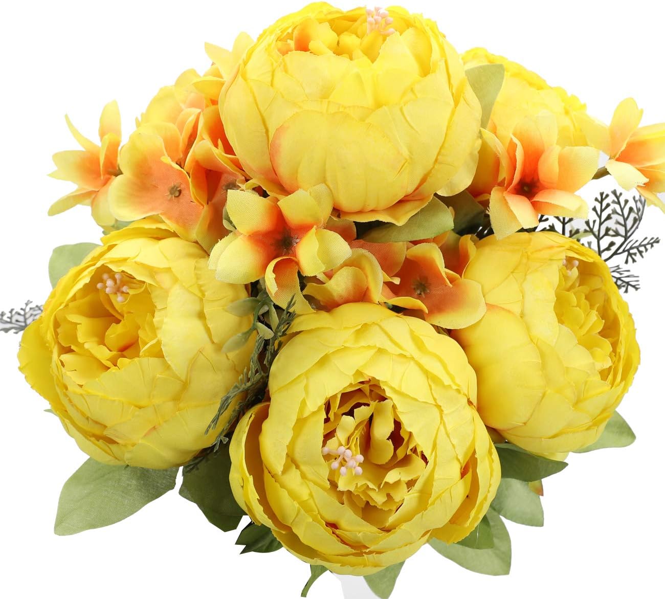 Duovlo Artificial Peony Silk Flowers Fake Flowers Vintage