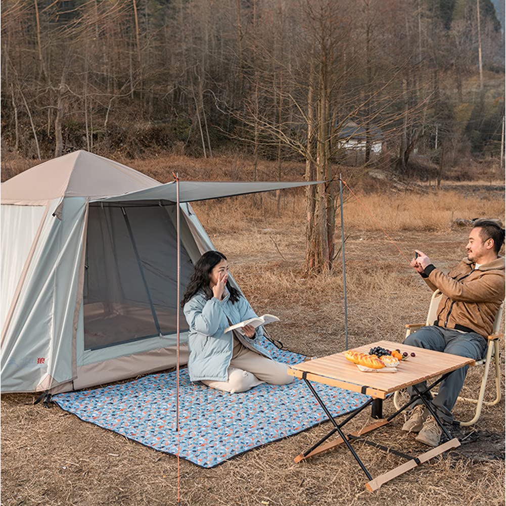 da Campeggio Impermeabile Pop-up con Doppia Porta con Zipped e Portata di Famiglia istantanea Leggera per 3-4 Persone USA