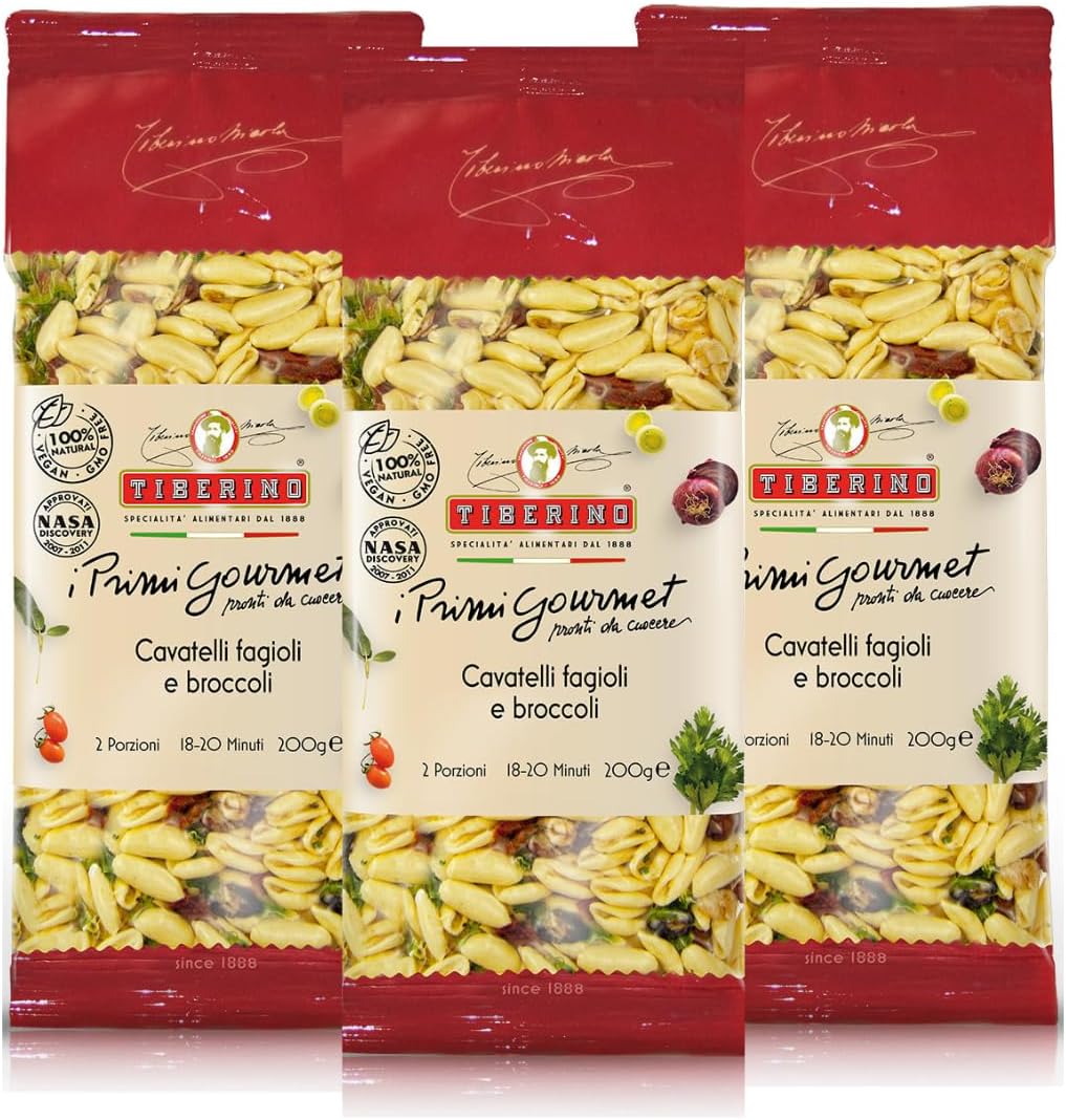 Tiberino's Real Italian Meals - Cavatelli pasta with beans and broccoli 7 oz