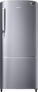Samsung 183 L, 3 Star, Digital Inverter, Direct-Cool Single Door Refrigerator (RR20H1723S8/HL, Silver, Elegant Inox, Single Touch Defrost, 2026 Model)