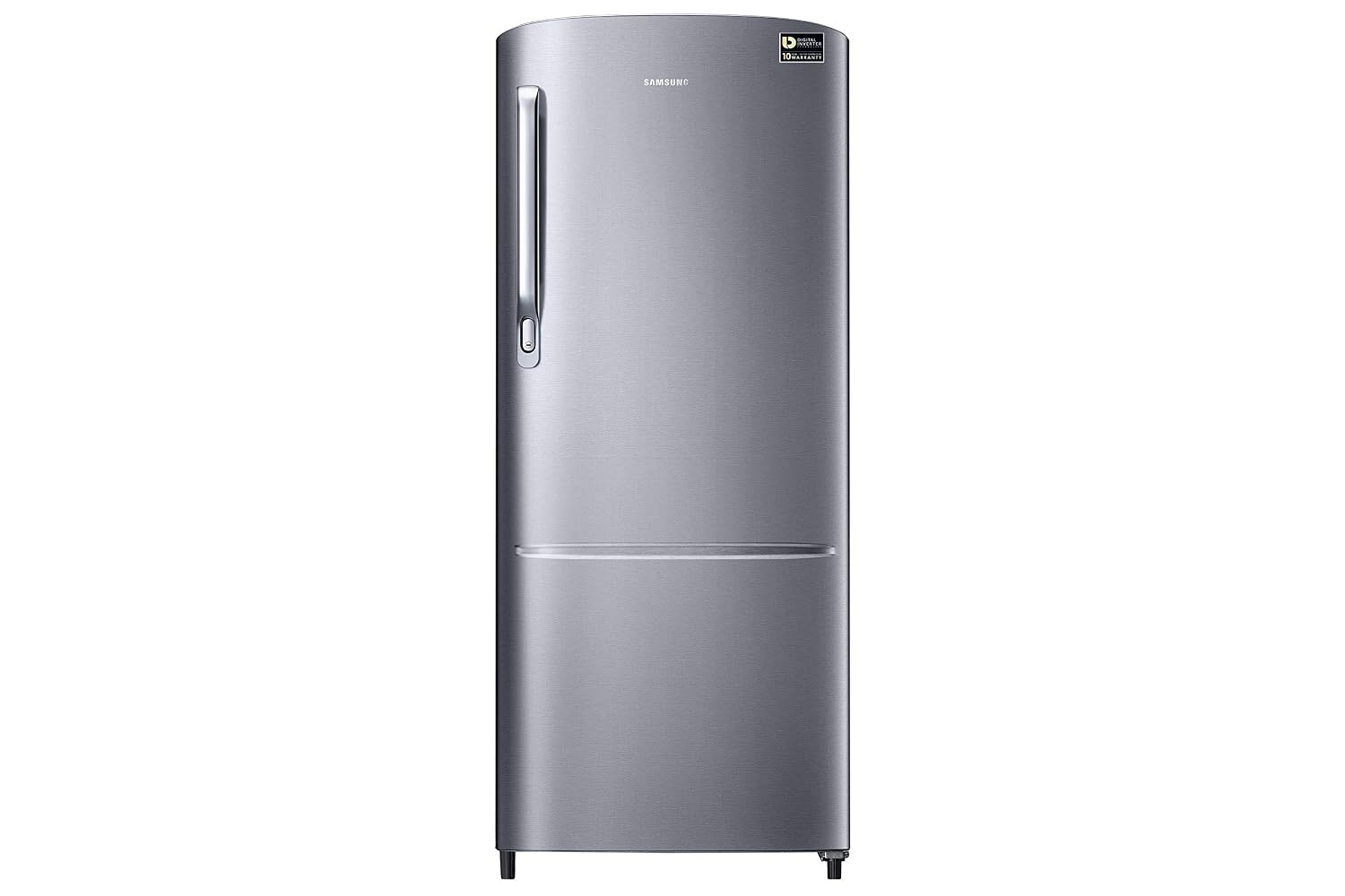 Samsung 183 L, 3 Star, Digital Inverter, Direct-Cool Single Door Refrigerator (RR20H2723S8/NL, Silver, Elegant Inox, Single Touch Defrost, 2026 Model) discount deal