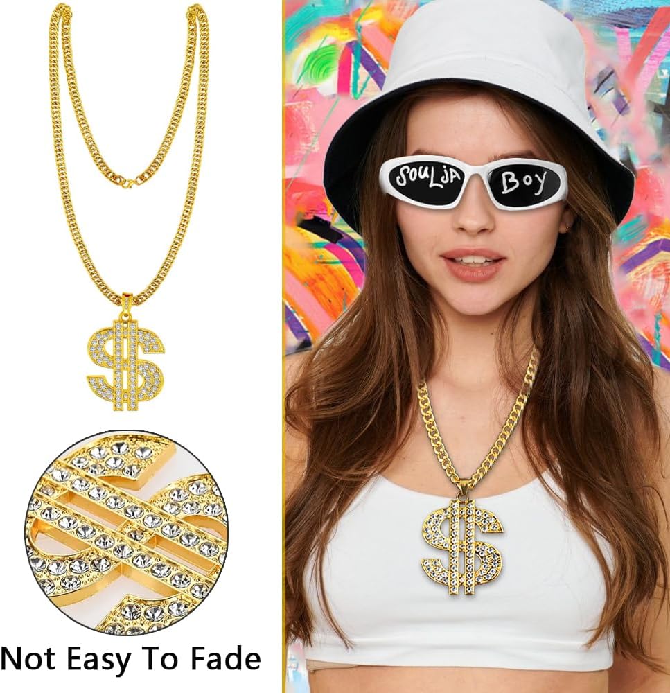 Hip Hop Costumes Kit 80s 90s 2000s Rapper - Image 4