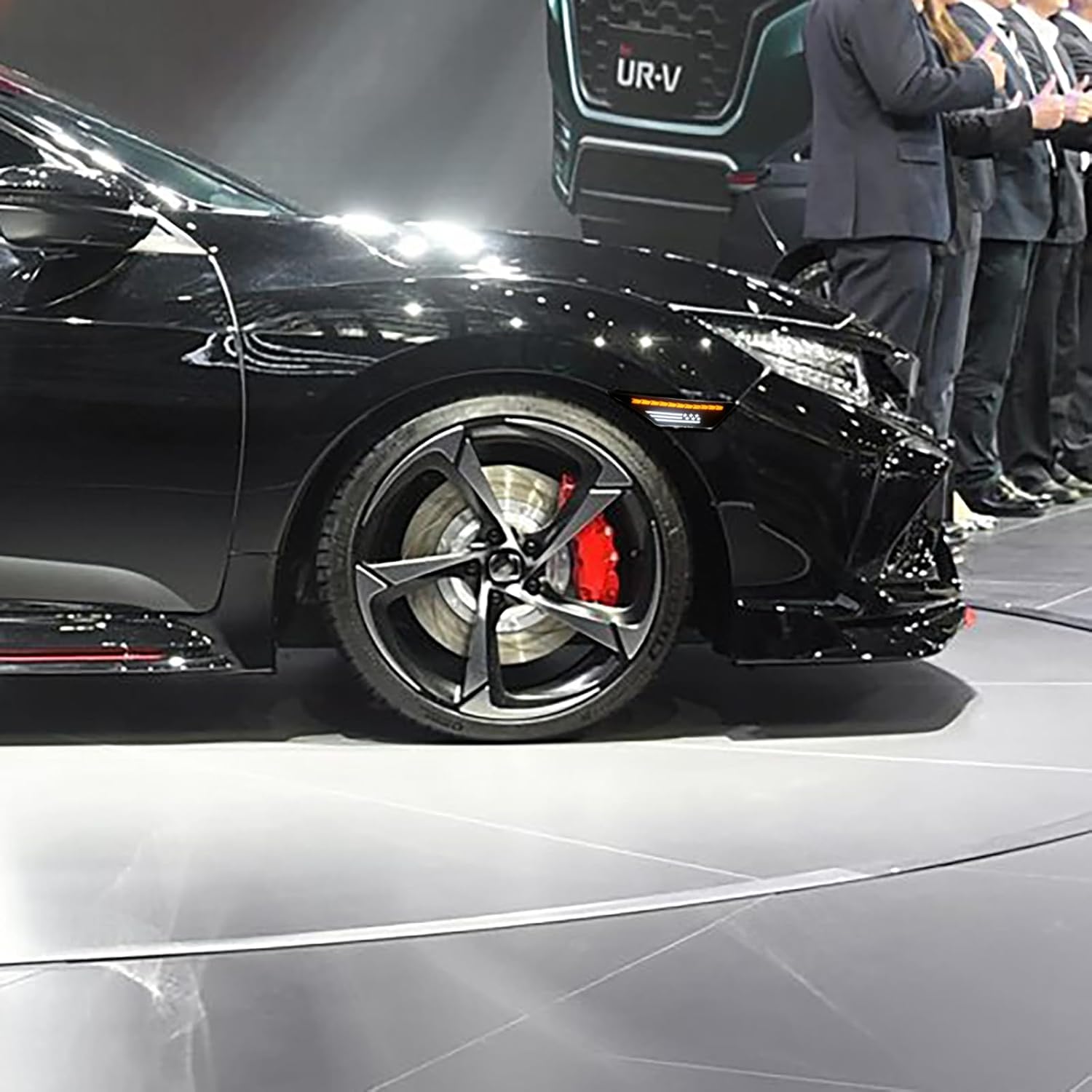 Front Led Fender Side Marker Light Switchback White/Amber Turn Signal Lamp Assembly Compatible with Honda Civic 10th Gen 2016-2021 Sedan Coupe Hatchback