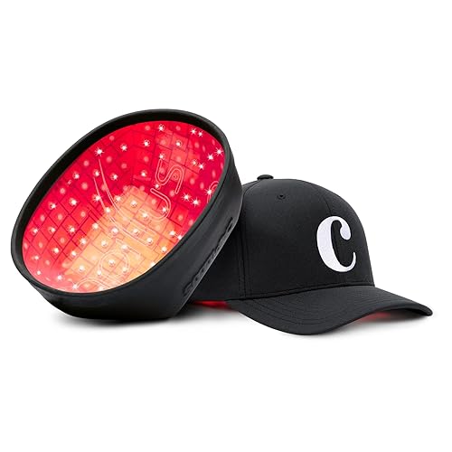Capillus ONE S - Gorra láser para crecimiento del cabello con 128 diodos láser de grado médico. Compatible con Bluetooth. Dispositivo de terapia