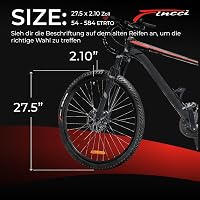 Fincci 27.5 MTB Kerékpár Gumi Pár 54-584 Schradera Szeleppel Elektromos Kerékpárhoz 2
