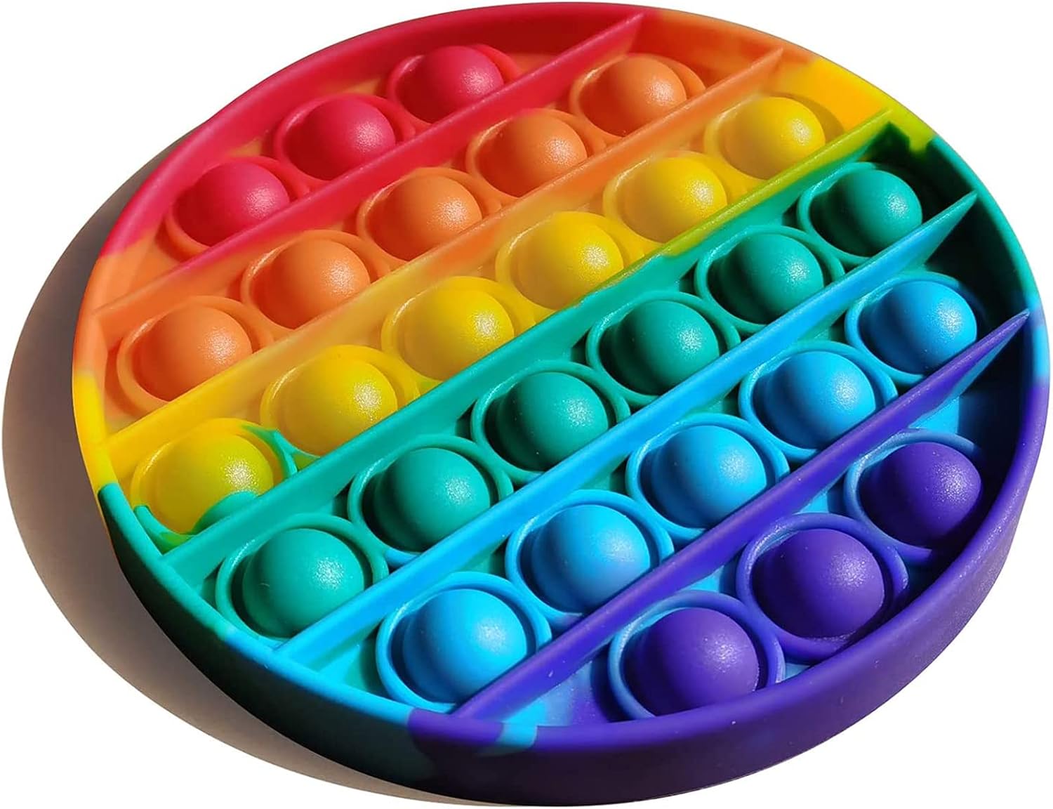 IHOMEINF Pop Fidget Toy Rainbow Circle 
