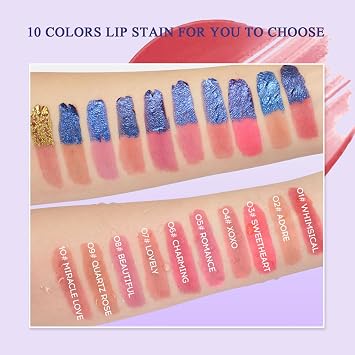 2025 New Peel Off Lip Stain Lip Tint, Matte Natural Mist Lip Tinted, Waterproof Long-Lasting Tear-off Lip Gloss, All-Day Vibrant Kiss-Proof Lip Stain,Smudge & Transfer Proof Lip Stains Masque (08#)
