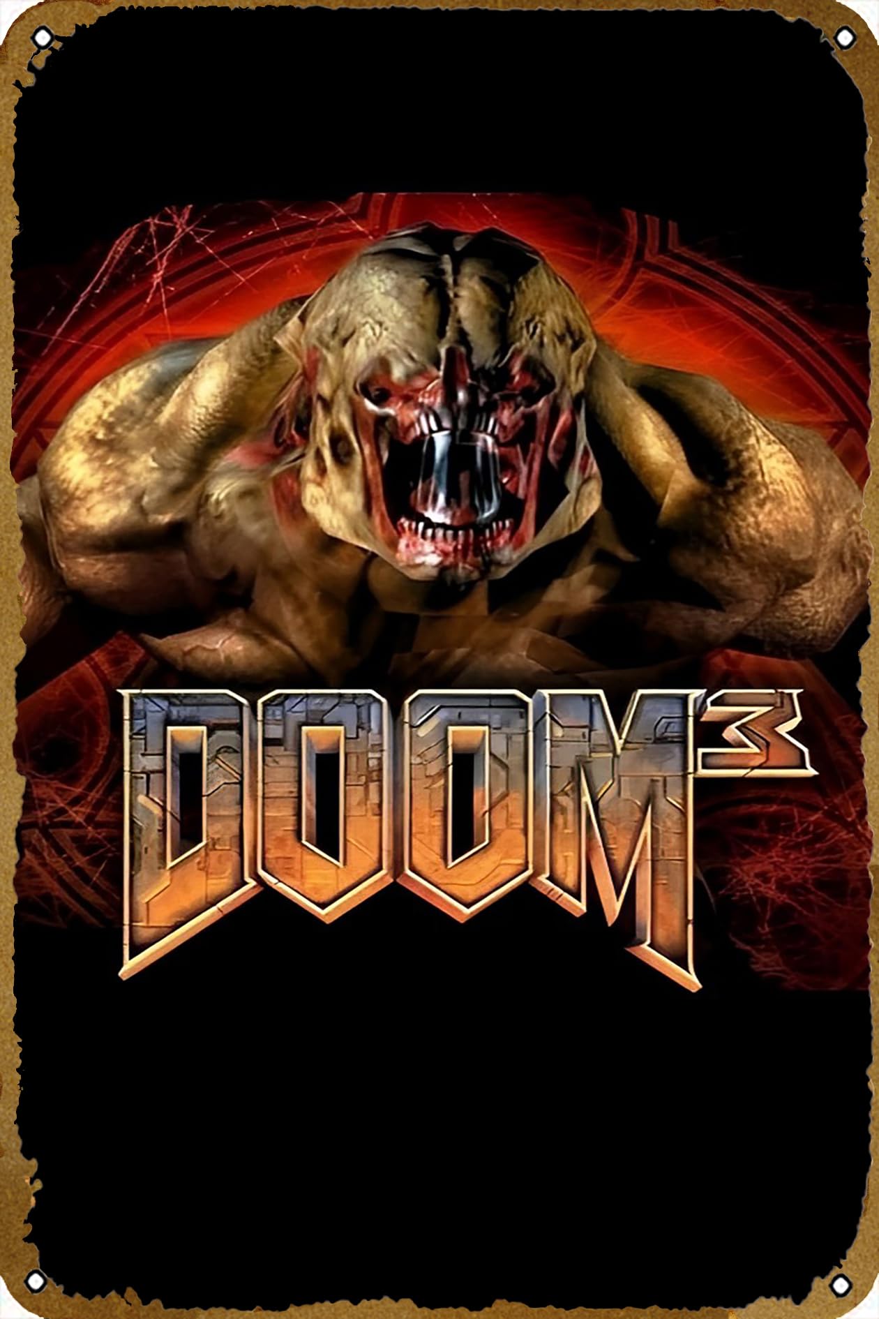 Doom, Video Game, Doom 3 Plaque Poster Metal Tin Sign Vintage Wall