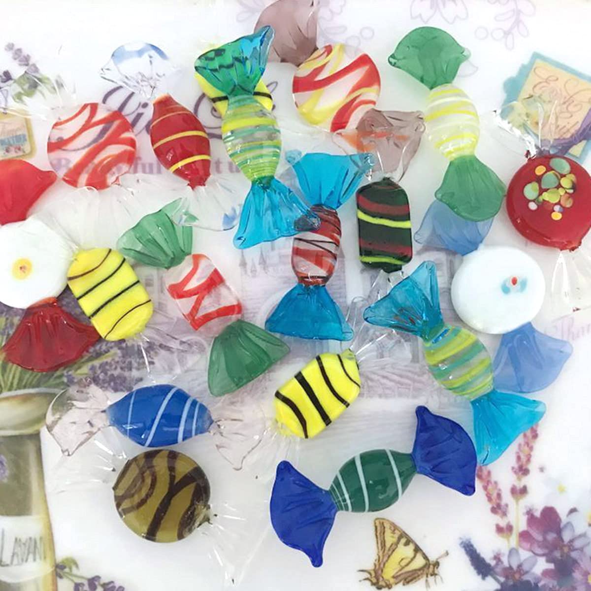 Vintage Murano Glass Sweets Ornaments - Festive Decor -6