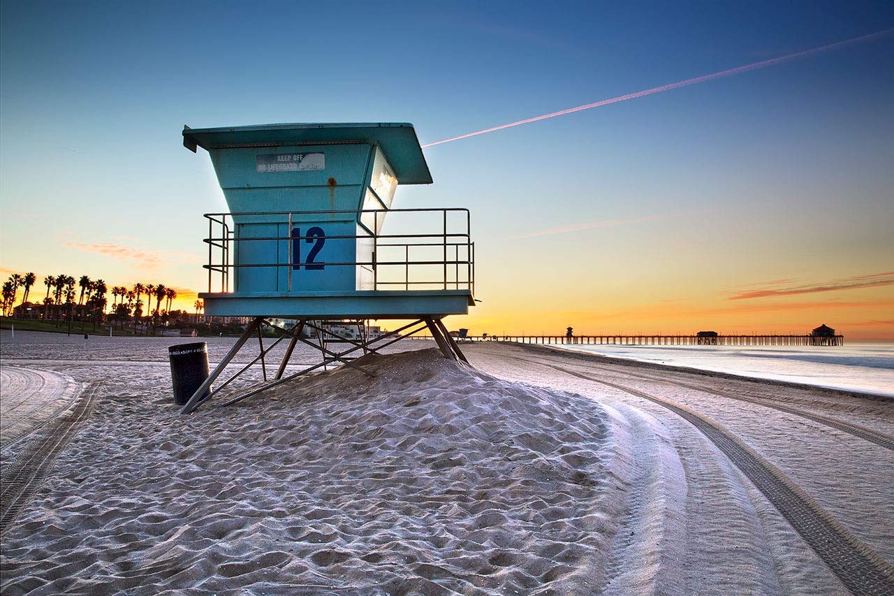 Huntington Beach Photo Set, Photography At the HB Pier, California Wall Art, Coastal Home Decor, 5x7 to 16x24