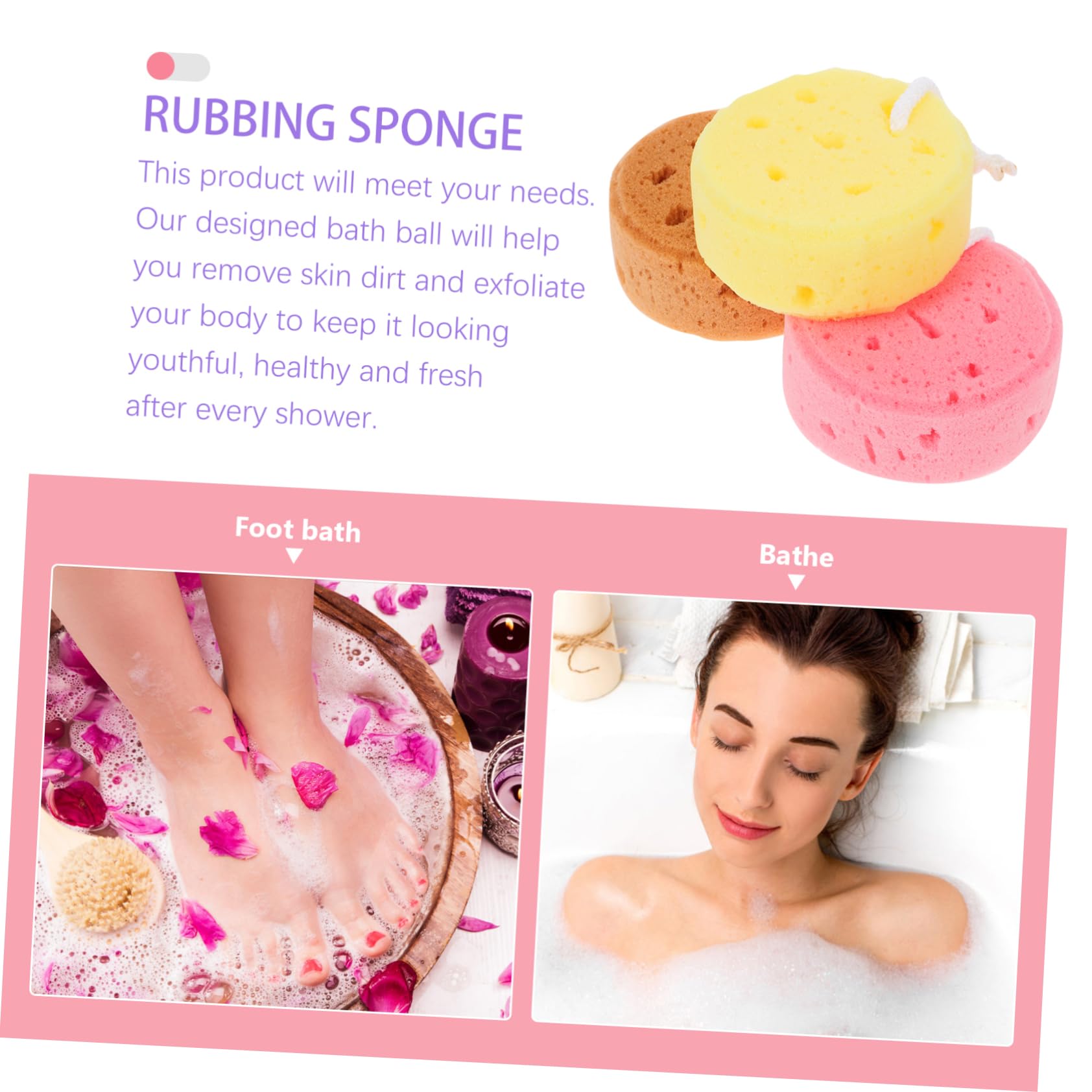 Ciieeo 15 Pezzi Spugna Da Bagno Alle Alghe Costume Da Bagno Scrubber Per La Pelle Esfoliante Palla Da Bagno A Nido D'Ape Doccia Spugna Spugna Scrubber Per