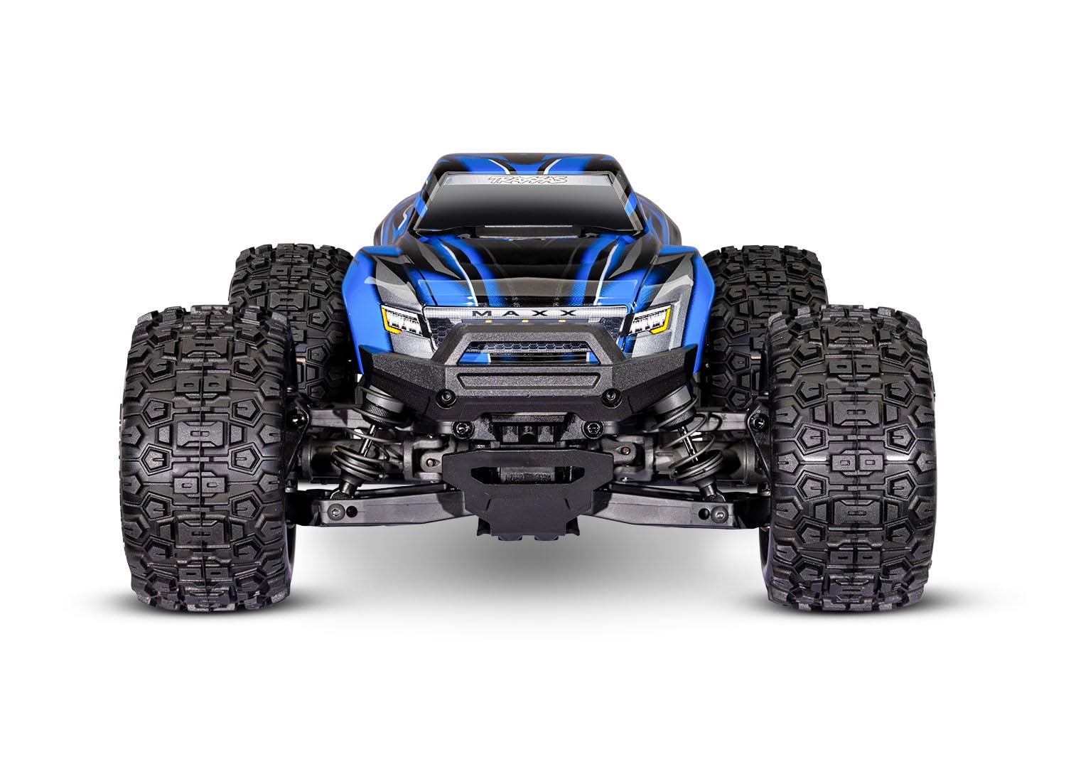 TRAXXAS Mini Maxx 4WD Brushless BL-2S RTR 1:12 Monster Truck niebieski z akumulatorem + ładowarka USB / C 2 A