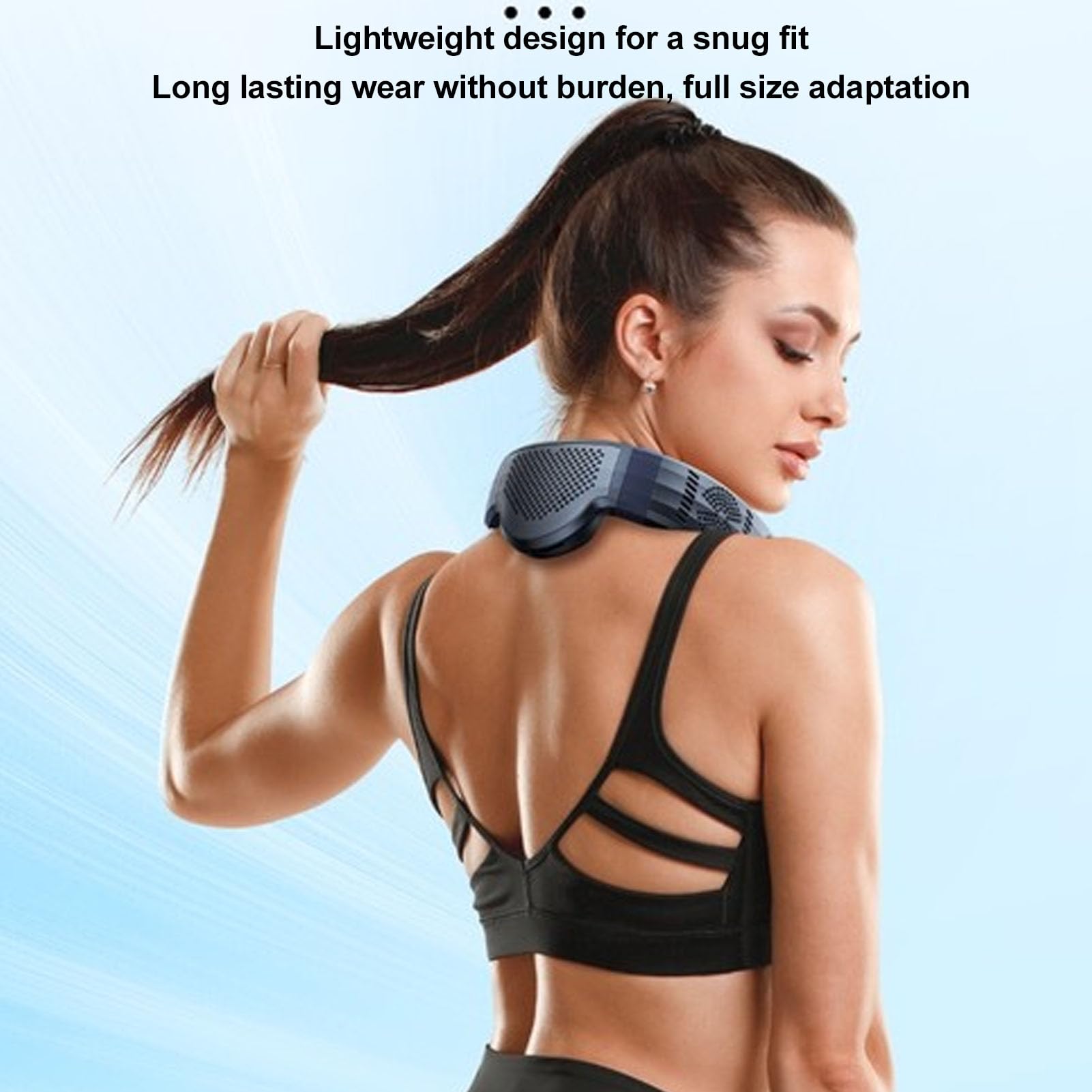 Zunate Ventilateur de Cou Portable, Batterie 10 000 MAh |Ventilateur Suspendu au Cou Silencieux à Semi-conducteur de Chauffage de Refroidissement à 3 Vitesses pour la Plage, le Cyclisme, le Camping