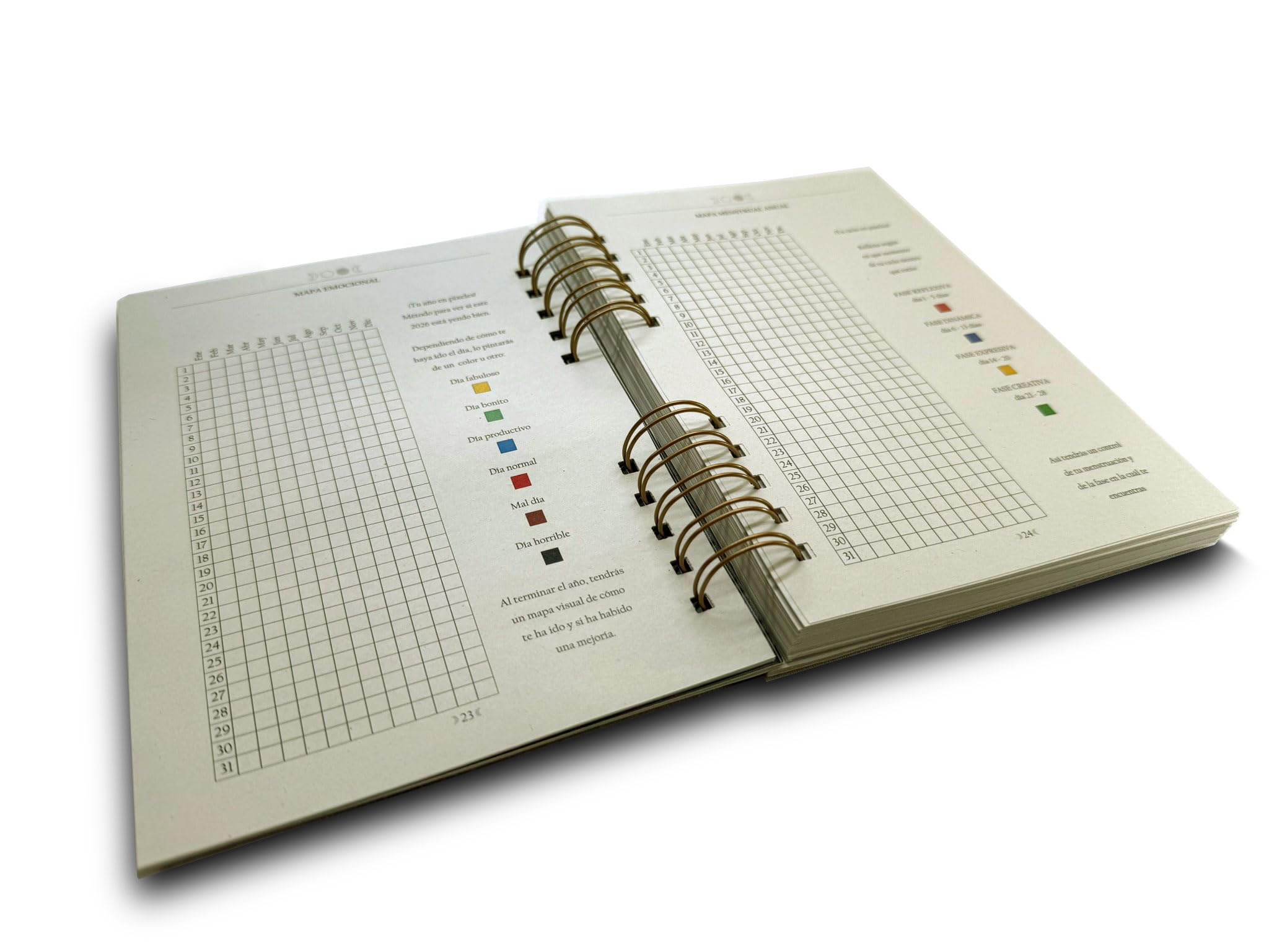Pack Agenda Cíclica (Agenda, calendario anual, calendario lunar, taza, lapices, vela)