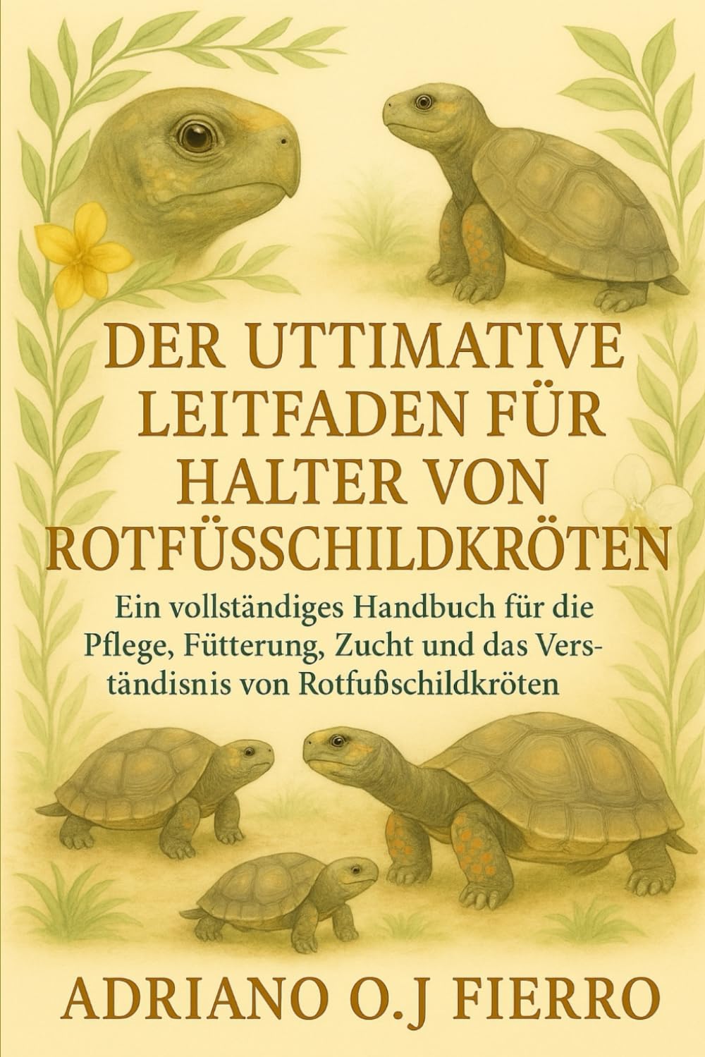 DER ULTIMATIVE LEITFADEN FÜR HALTER VON ROTSTURTIER-HALTERN: Ein vollständiges Handbuch für die Pflege, Fütterung, Zucht und das Verständnis von Rotfußschildkröten