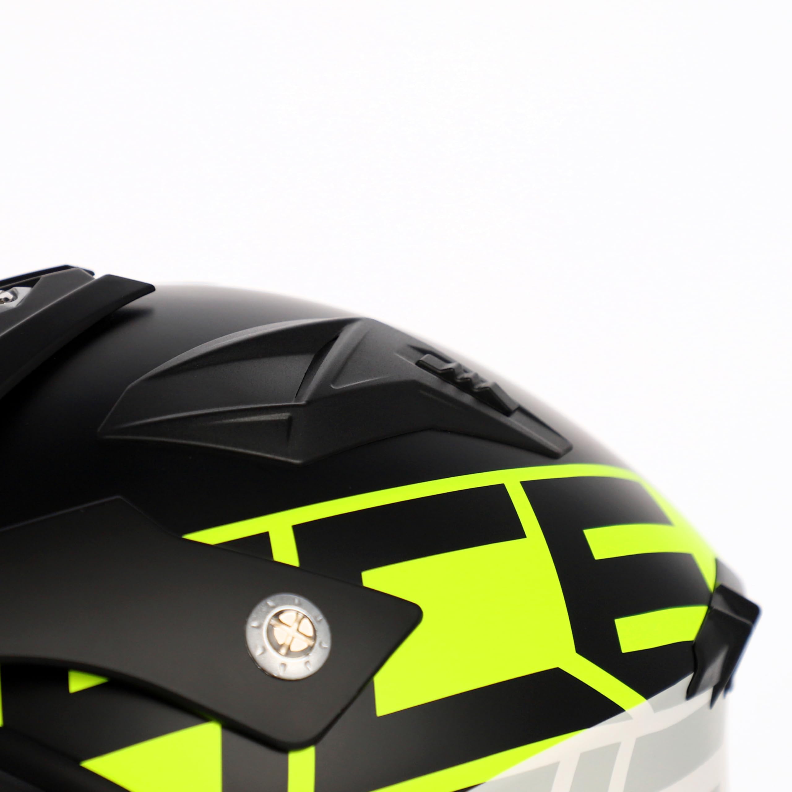 ACERBIS Helmets Casco Jet Aria Blanco Negro Fluor Totalmente Homologado 22.06 (L 59/60)