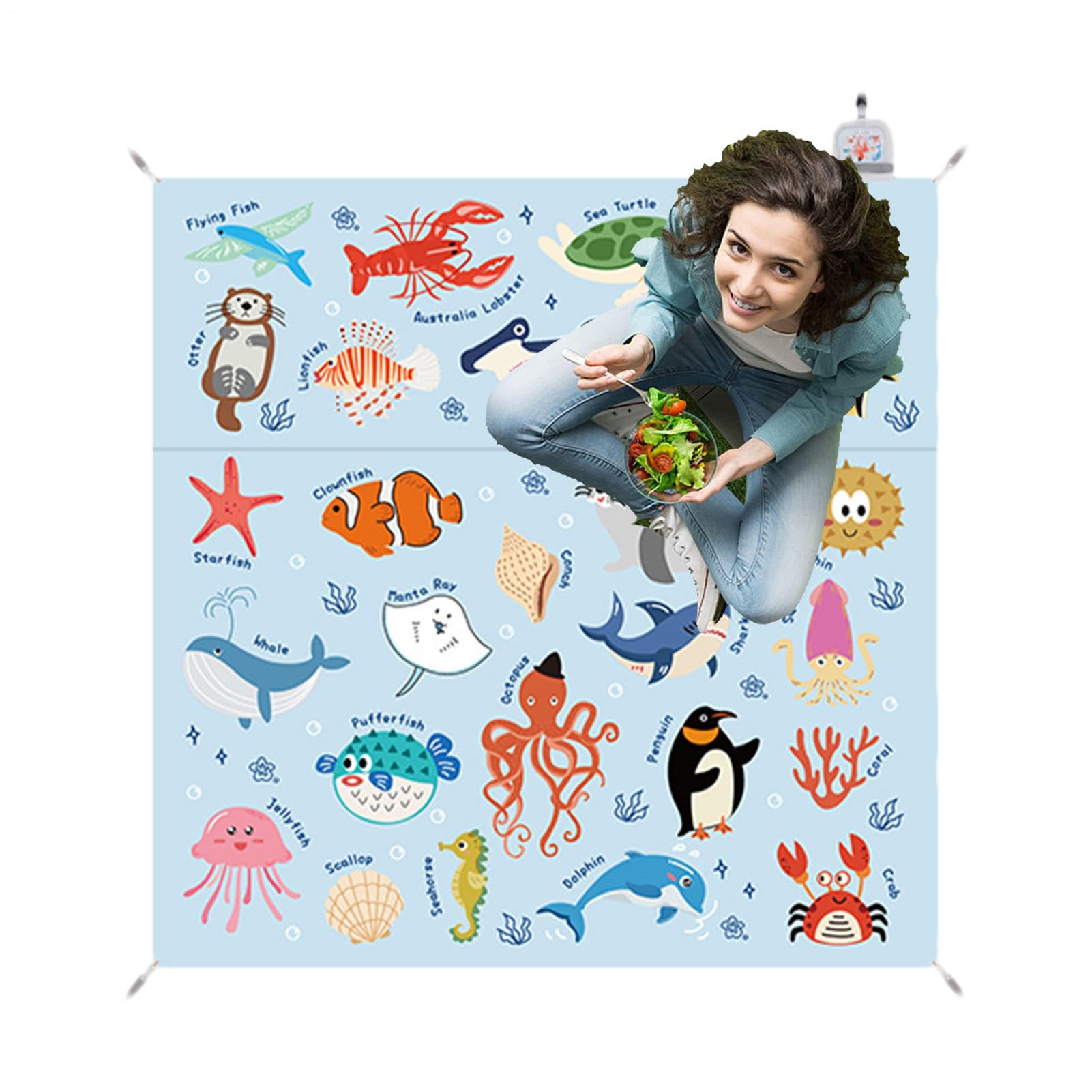 Couverture de camping imperméable tapis de plage pliable épais extérieur