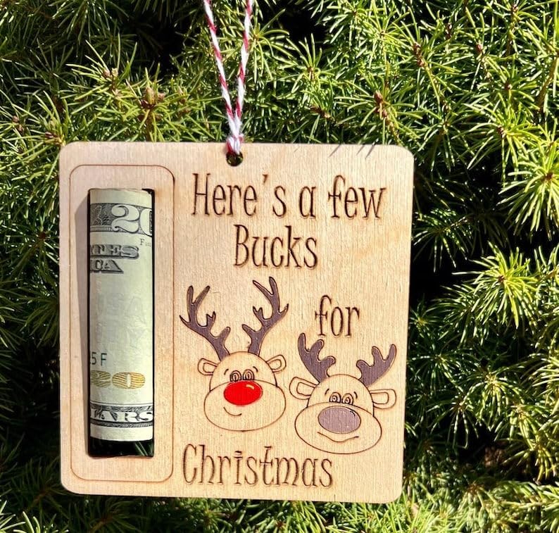 Cute Money Holder Ornaments, Christmas Money Cake Gift for